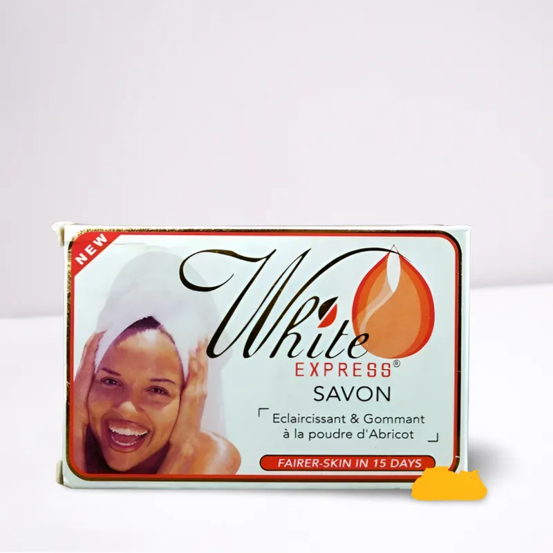 White Express Soap Lightening Exfoliating with Apricot Powder